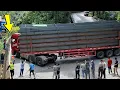 Download Lagu SOPIR BERMENTAL EMAS !!! Muatan Paling Menakutkan, Truk Super Panjang 100 Ton Lewati Sitinjau Lauik