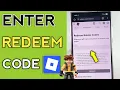 How to enter promo codes in Roblox roblox me redeem code kaha dale