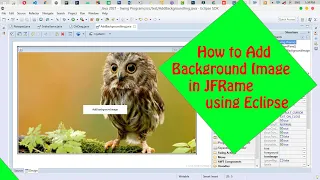 How to add Background image in JFrame Using eclipse IDE Java