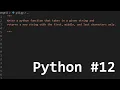 Solving Python Prompts First Middle Last