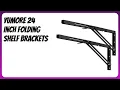 REVIEW 2026 YUMORE 24 Inch Folding Shelf Brackets Features
