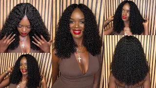 NO LEAVEOUT SEW IN | Protective Hairstyle | 3b 3c Water Kinky Curly | CURLSQUEEN