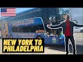 MEGABUS NEW YORK CITY TO PHILADELPHIA NEW YORK BUS JOURNEY BETTER THAN GREYHOUND OR AMTRAK