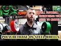 6" x 2" Green Polyurethane on Cast Iron Core - 1,200 lbs Cap - Video 3 of 1