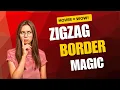 Zigzag Hover Card with Animated Gradient Border