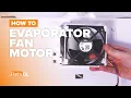 How to replace Freezer Evaporator Fan Motor part WR60X25858 on your GE Refrigerator