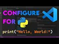 Python Tutorial 3 Configure VS code for Python Print Hello World