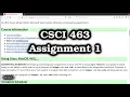 How to do assignment 1 NIU CSCI 463 Spring 2021