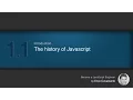 1 The history of Javascript - Javascript tutorial for beginners