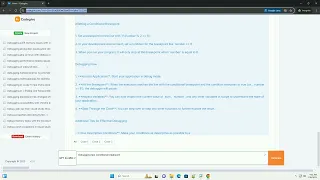 debugging tips conditional breakpoint