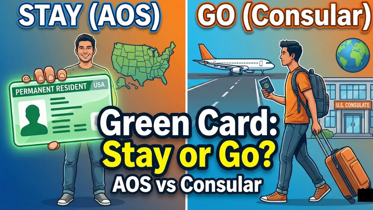 Green Card: Adjustment of Status or Consular Processing — Pros & Cons Explained #uscis #greencard