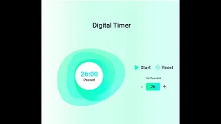 CODING PRACTICE 19 DIGITAL TIMER APP REACT JS CCBP 4 O CCBP