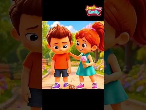 My Ice Cream Fell Song 1 | Jack & Emily Hindi Rhymes #animation #hindirhymes #cartoon