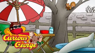 Playing Nut Hockey with a Squirrel! 🐵 Curious George 🐵 Kids Cartoon 🐵 Kids Movies