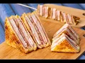Download Lagu Hot Ham and Cheese Sandwich with strawberry Jam: the amazing way to use jam!