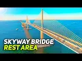 SKYWAY BRIDGE REST AREA Florida Sunshine Sate Walking Tour Travel 4K