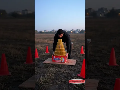 सबसे खतरनाक Pyramid पटाखा! 😱 Mega Fireworks Blast #shorts