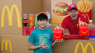 Jason Pesan McDonald’s di Rumah! 🍔🍟 Prank Seru bersama Alex | Cerita Anak