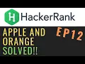 Apple and Orange Solving Hackerrank with python Ep12