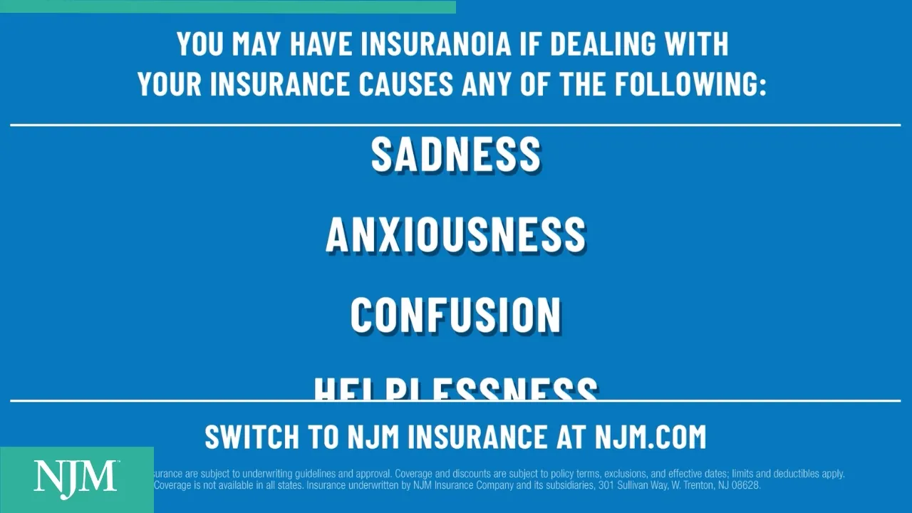 NJM Insurance Group — NJM Insurance — Avoid "Insuranoia" (YouTube video ad)