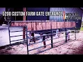 200 Custom Farm Gate Entrance Using Free Pallet Wood Tractor Supply 14 County Line Utility Gate