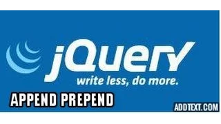 Part 16 Jquery Tutorials method append prepend
