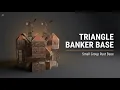 TRIANGLE BUNKER BASE Small Group Rust Base Design Full Build