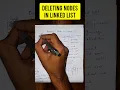 Deleting nodes in linked list