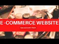 Step by step create an E-commerce website using PHP MYSQL Complete E-Commerce Website