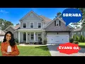 Living in Augusta Evans GA The BEST Place to Live New Home Tour 4315 Pierwood Way Evans GA