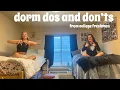 college dorm dos and don ts