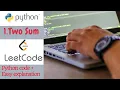 LeetCode Two Sum Solution Explained in Hindi - Python