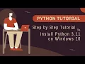 How to Install Python 3 11 in Windows 10 python org and anaconda com in Hindi