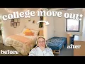COLLEGE MOVE OUT VLOG moving out of my apartment driving a uhaul chaos University of Michigan