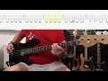 The Skids - Into The Valley Bass Cover With TAB (Original Bass Track Removed) Drop D Tuning required