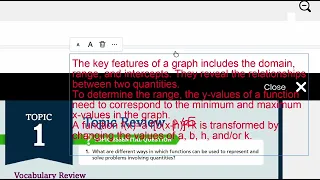 EnVision Algebra 2 Topic 1 Review p 65 - 6