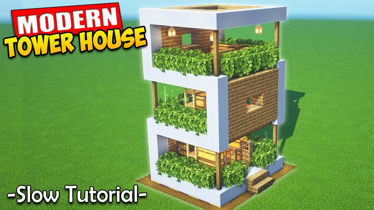 Minecraft | How to Build a Modern Survival House Tutorial ????