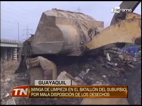 Minga de limpieza en el Batallón del Suburbio por mala disposición de los desechos