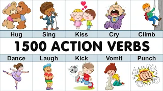 1000 Action Verbs | Common Action Verbs in English | Part 1 | English Vocabulary with Picture |