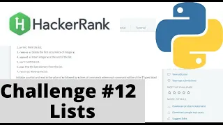 Hackerrank Python Challenge Lists if-elif-else