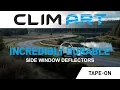 Window Deflectors Clim Art Tape-On