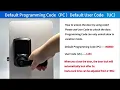 HL669 default programming code user code and auto-lock demonstration