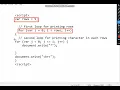 star pattern in JavaScript using nested for loop