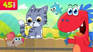 Wlazł Kotek Na Płotek 🐱 | Piosenki dla dzieci 🎶 45 minut | Smok Edzio