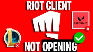 HOW To FIX Riot Client Not OPENING or LAUNCHING quick and easy