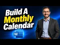 How To Build A Monthly Calendar In Microsoft Word Step-By-Step Guide 2026 Guide