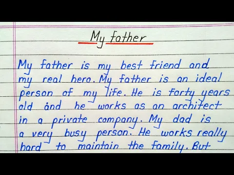 Download MP3 Short essay on my father in english