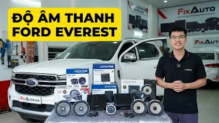 Ford Everest Alpine and Focal Sound System Upgrade Combo includes 4 Door Speakers Amp Center