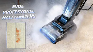 EVDEKİ HALIYA BUHAR VERİP TEMİZLİYOR! Bissell Revolution HydroSteam Halı ve Koltuk Yıkama Makinesi