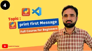 How to Run Python in Visual Studio Code 2022 Hello World message-Lecture